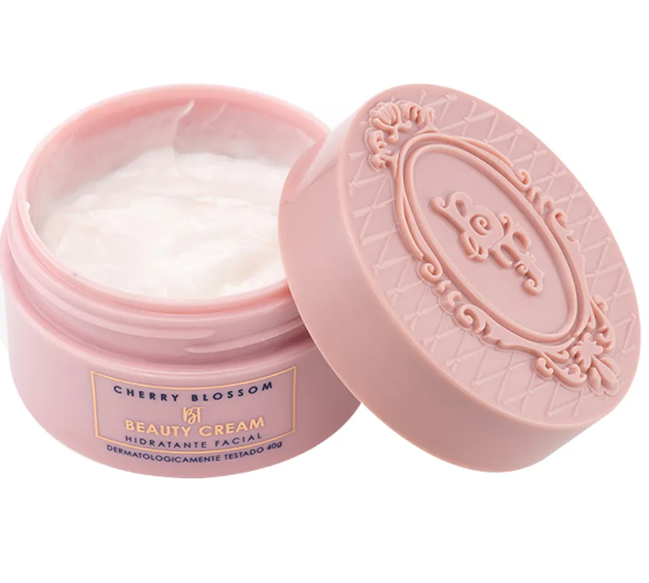 Hidratante Facial Bruna Tavares BT Beauty Cream Cherry Blossom:  O BT Beauty Cream possui textura rica e sedosa para uma rotina de skincare completa.