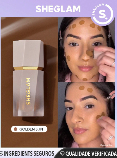 SHEGLAM Sun Sculpt Contour: Iluminação de Verão Sem Esforço!  Desfrute do brilho irresistível de um verão eterno com o Sun Sculpt Liquid Contour da SHEGLAM. Esta maravilha líquida é a chave para parecer que você acabou de voltar de férias